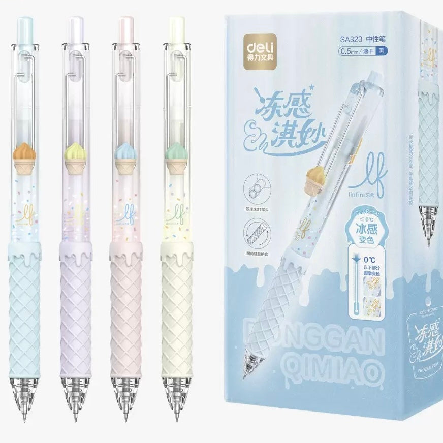 Pastel Ice Cream Gel Pen | 4 Soft Summer Shades🍦