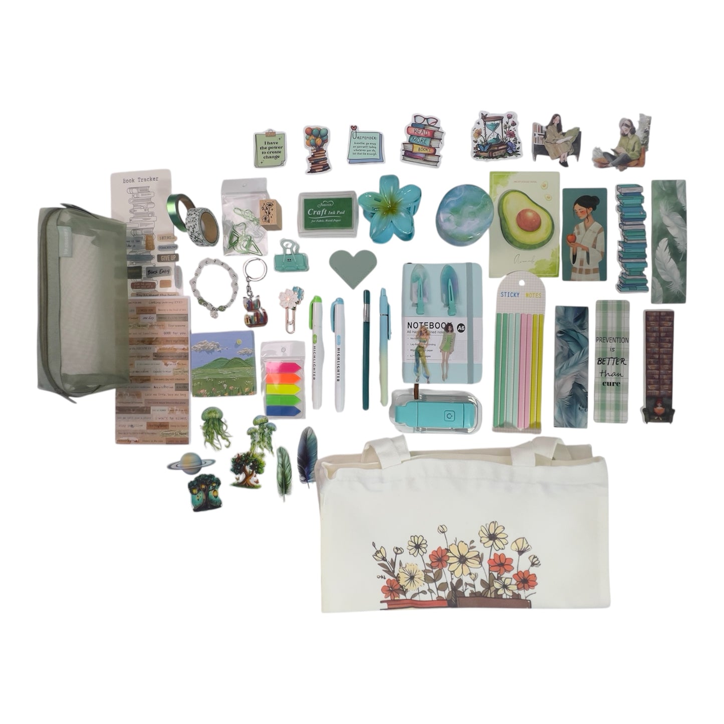 💚Mint - Crystal Mint Bookish Bundle