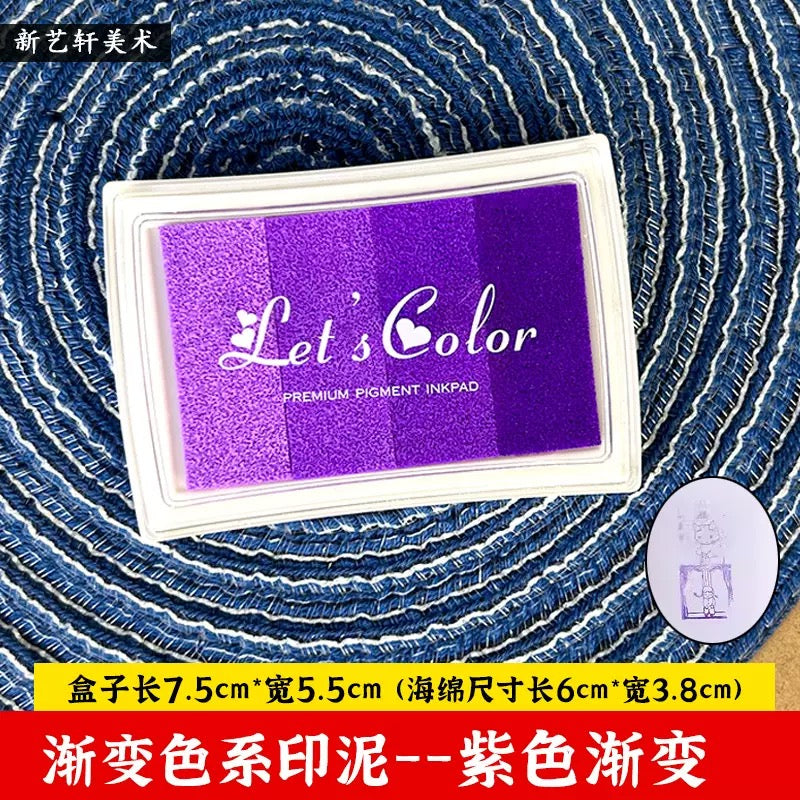 Gradient Ink Pad Set – 4 Color Aesthetic Stamp Ink (Journaling & Scrapbooking)
