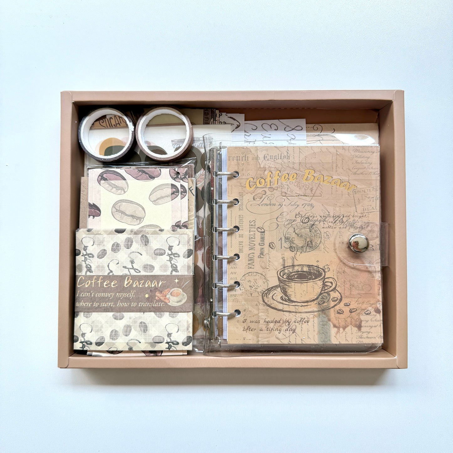 ☕ Coffeehouse Notes | Scrapbook Set