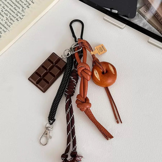 Cozy Bakery Bag Charm – Aesthetic Keychain