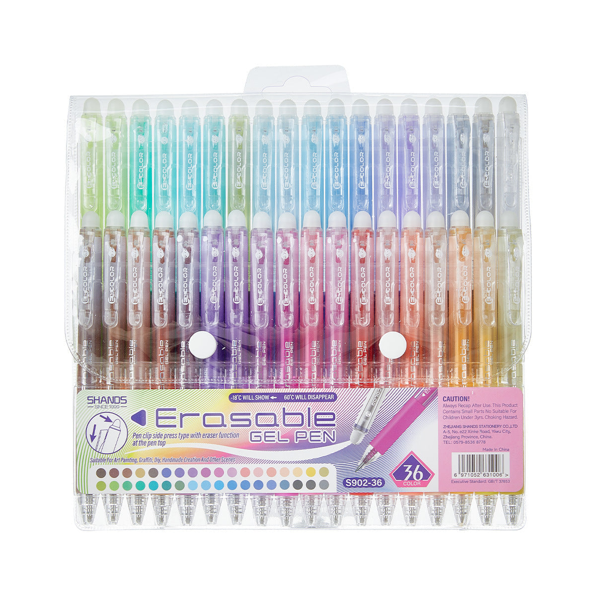 Erasable Gel Pens Set – 24/ 36 Colors | Aesthetic Smooth Writing Pens