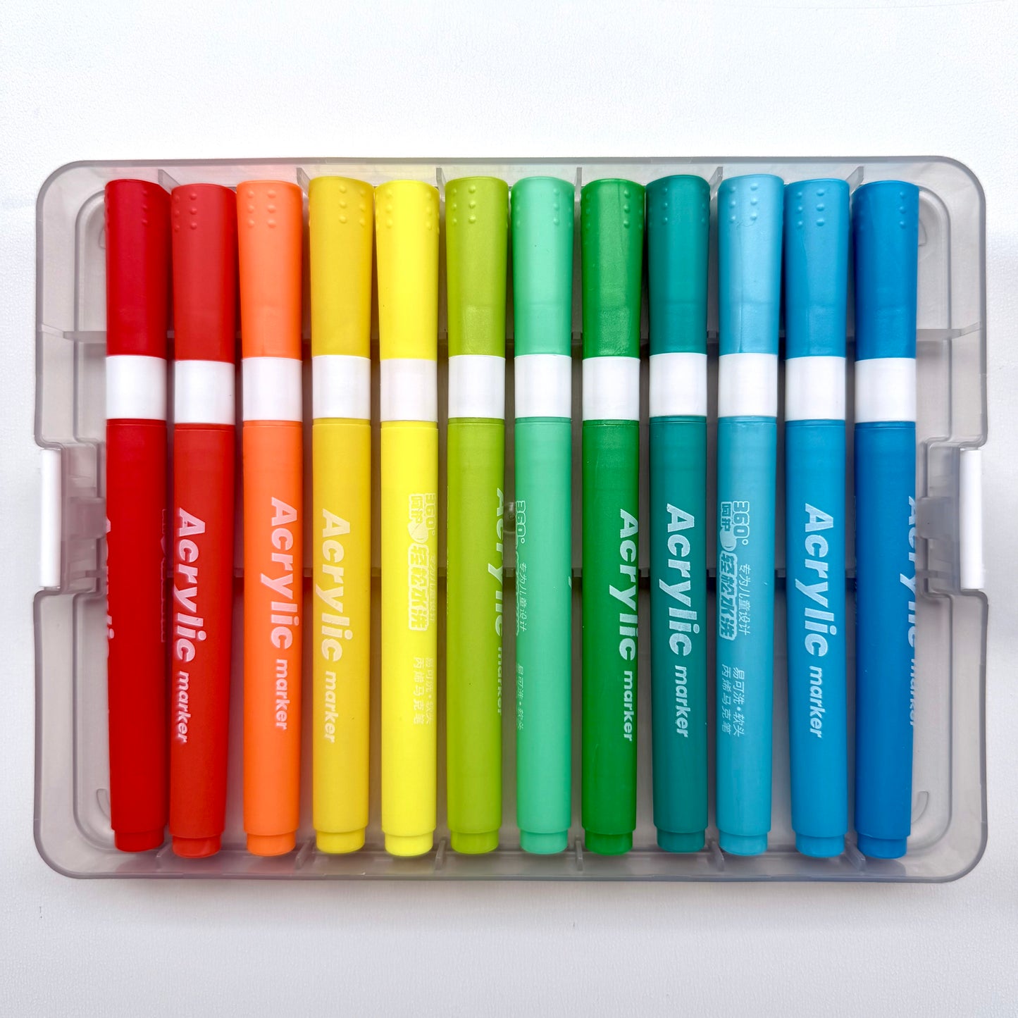 Acrylic Markers Set – 12 Cozy Colors | Aesthetic Art Pens