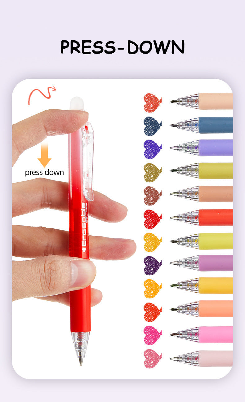 Erasable Gel Pens Set – 24/ 36 Colors | Aesthetic Smooth Writing Pens