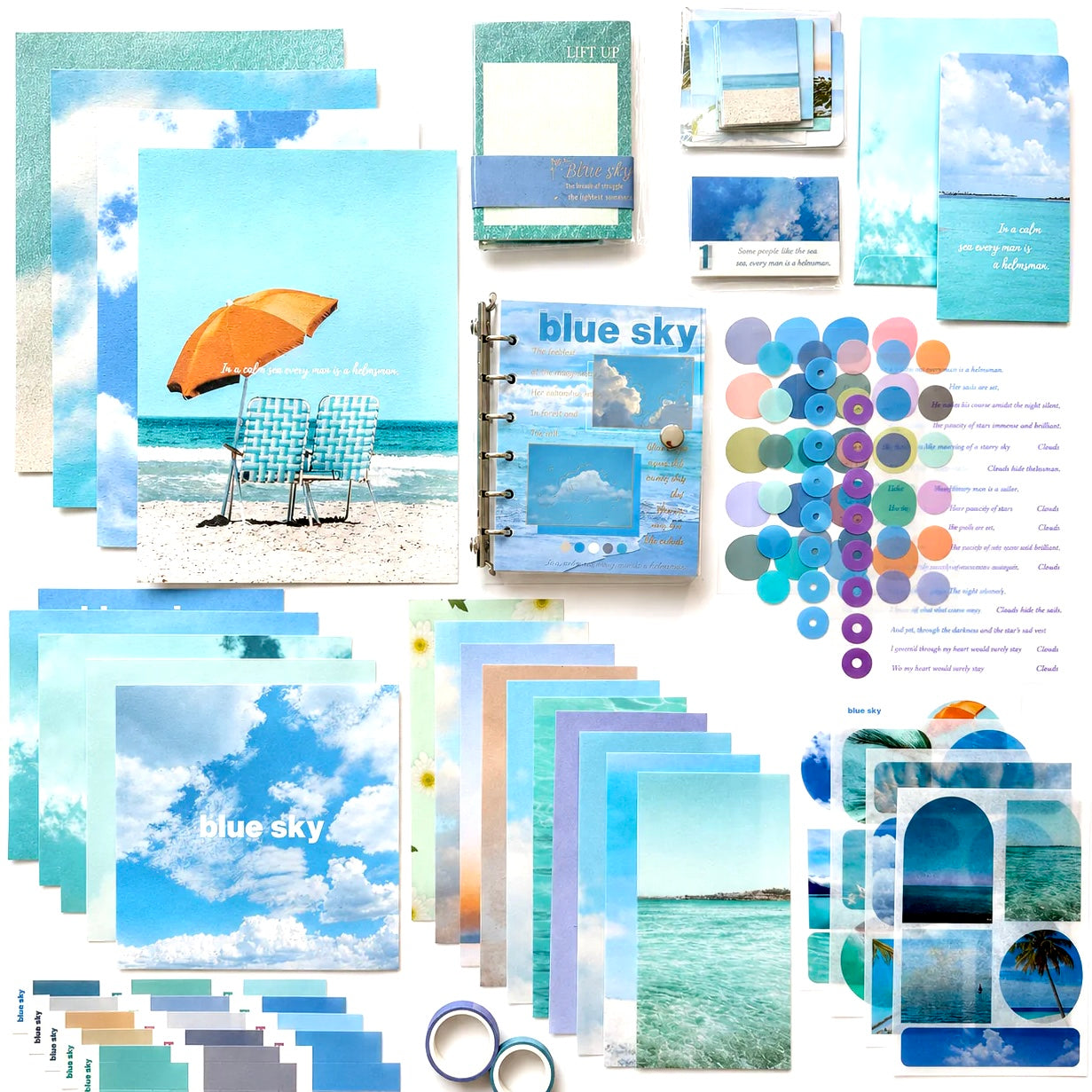☁️ Blue Horizon | Scrapbook Set