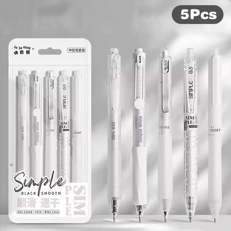 Cozy Aesthetic Gel Pen Set – Quick Dry Journaling Pens