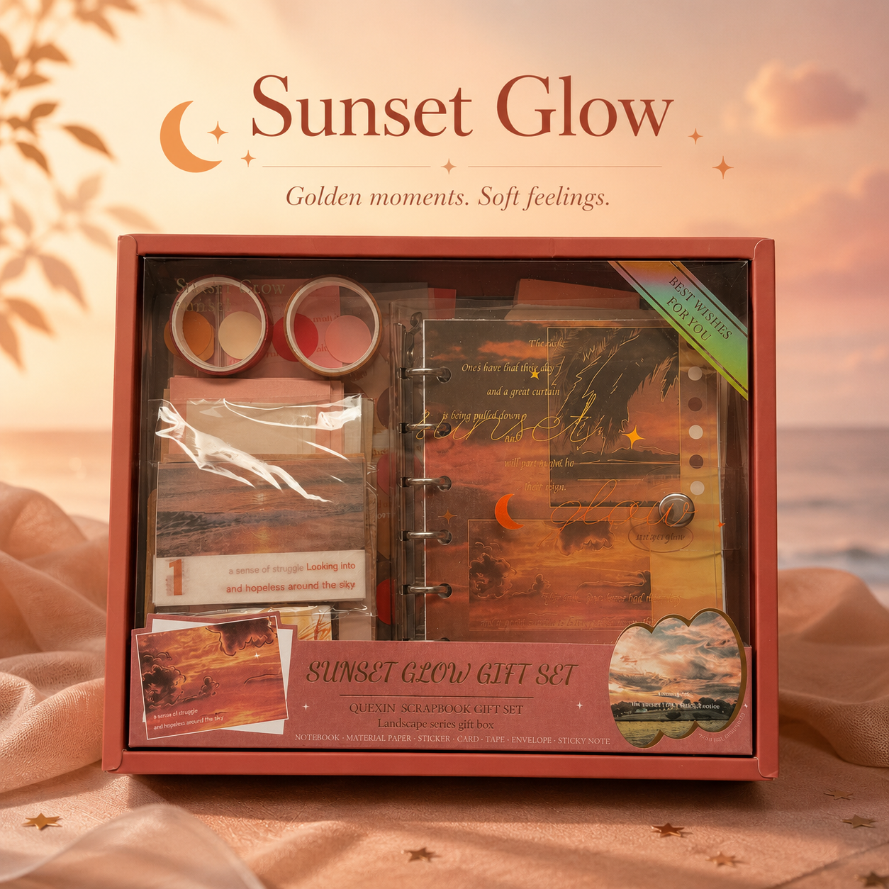 🌅 Amber Sunset | Scrapbook Set