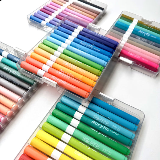 Acrylic Markers Set – 12 Cozy Colors | Aesthetic Art Pens
