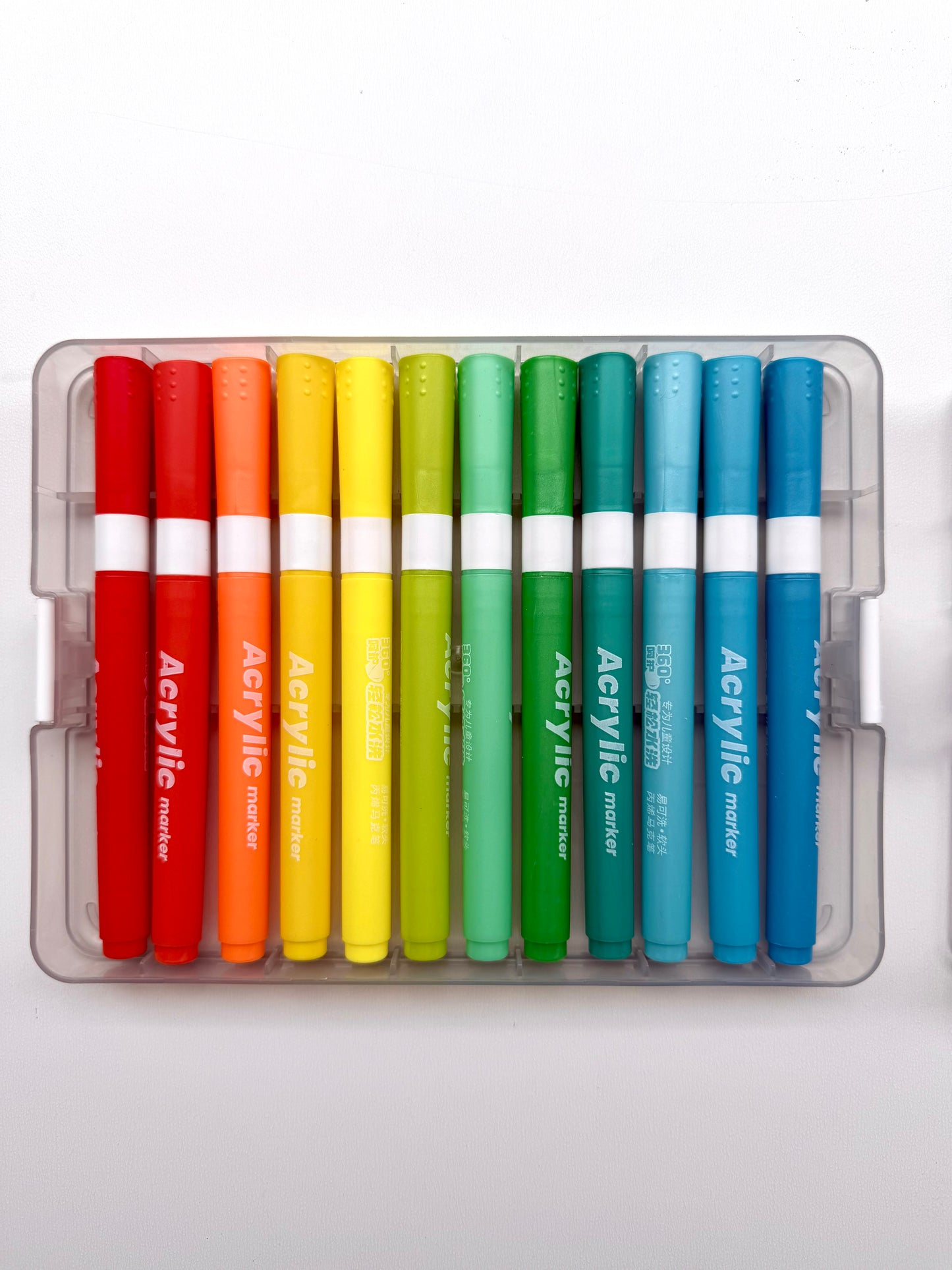 Acrylic Markers Set – 12 Cozy Colors | Aesthetic Art Pens
