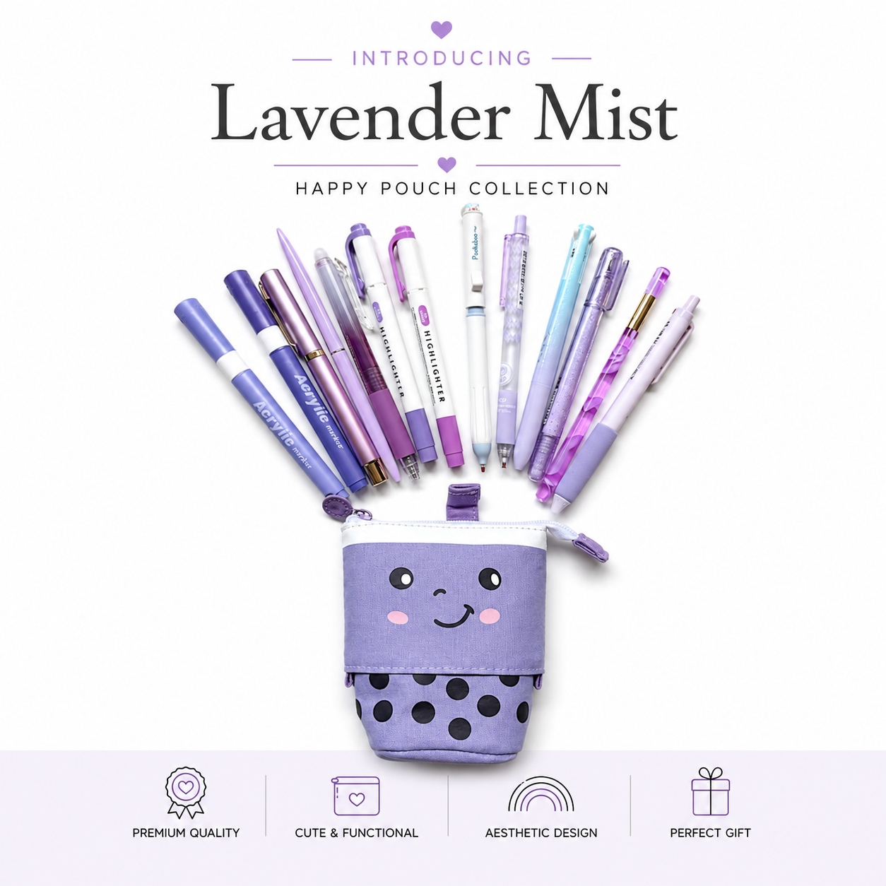 💜 Lavender Mist | Happy Pouch