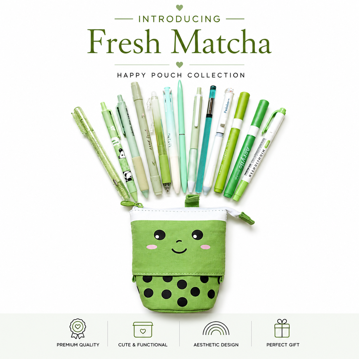 💚 Fresh Matcha | Happy Pouch