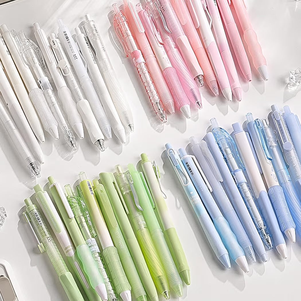 Cozy Aesthetic Gel Pen Set – Quick Dry Journaling Pens