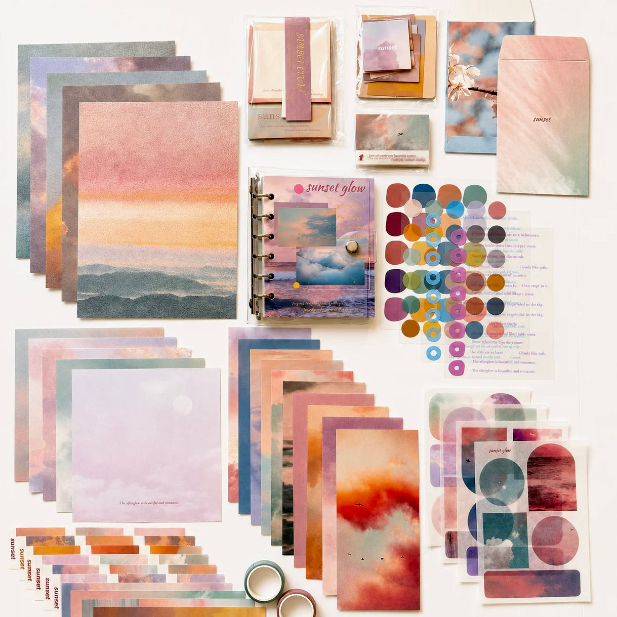 🌸 Lavender Afterglow | Scrapbook Set