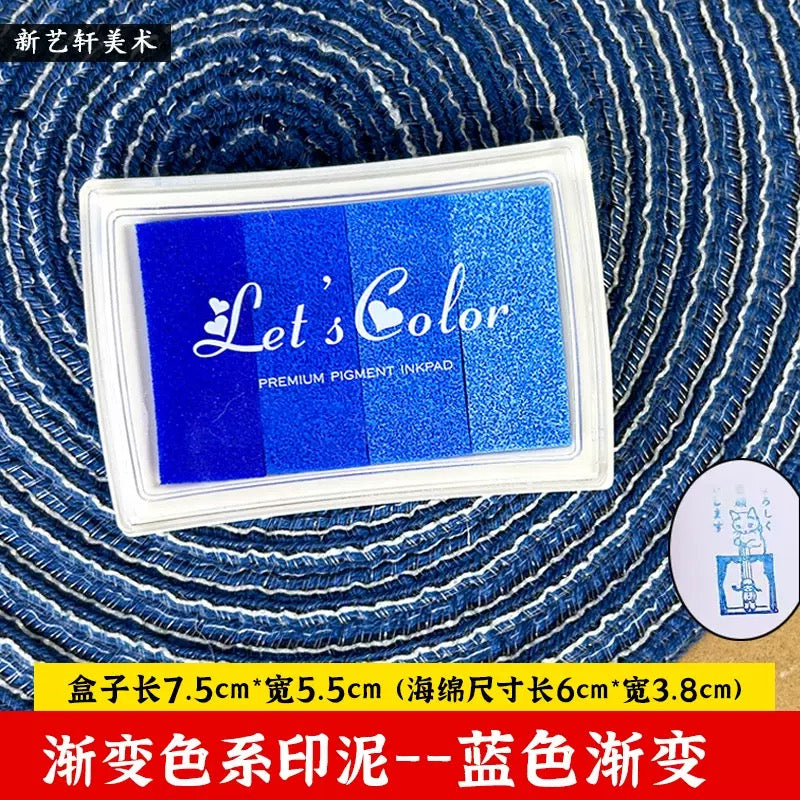 Gradient Ink Pad Set – 4 Color Aesthetic Stamp Ink (Journaling & Scrapbooking)