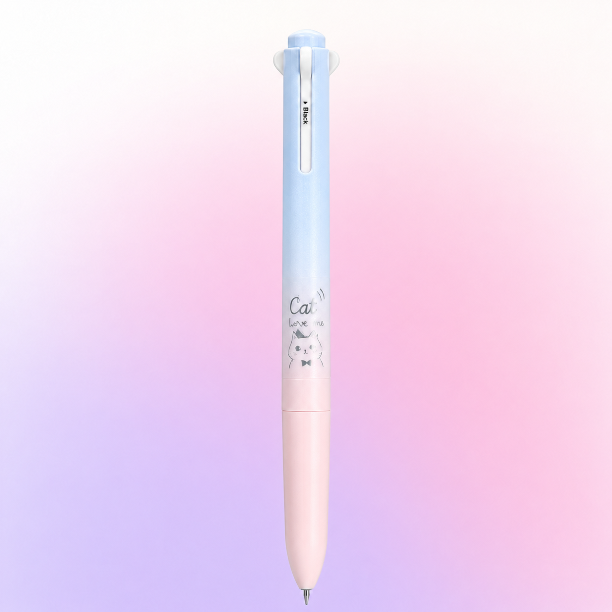 ✨ Pastel 4-Color Cat Pen