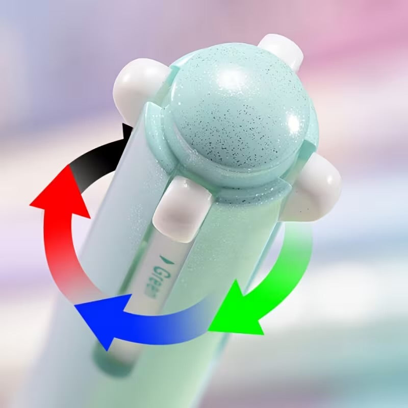 ✨ Pastel 4-Color Cat Pen