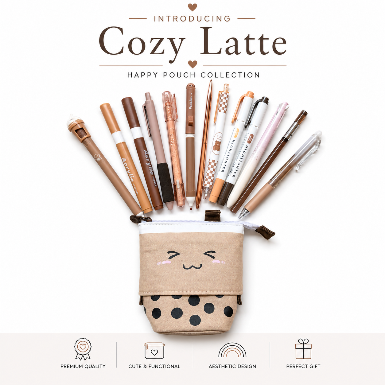 🤎 Cozy Latte | Happy Pouch