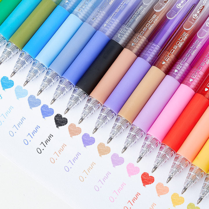 Erasable Gel Pens Set – 24/ 36 Colors | Aesthetic Smooth Writing Pens