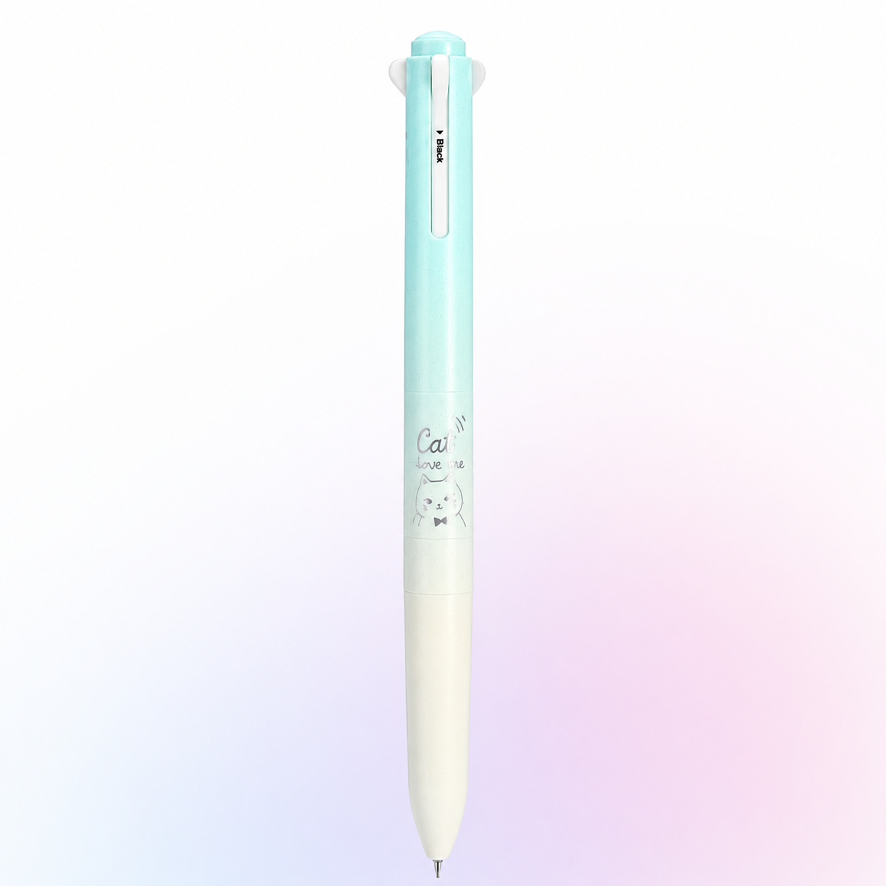 ✨ Pastel 4-Color Cat Pen