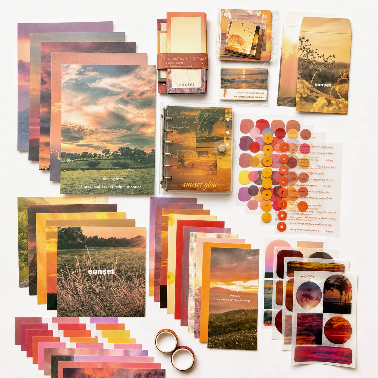 🌅 Amber Sunset | Scrapbook Set
