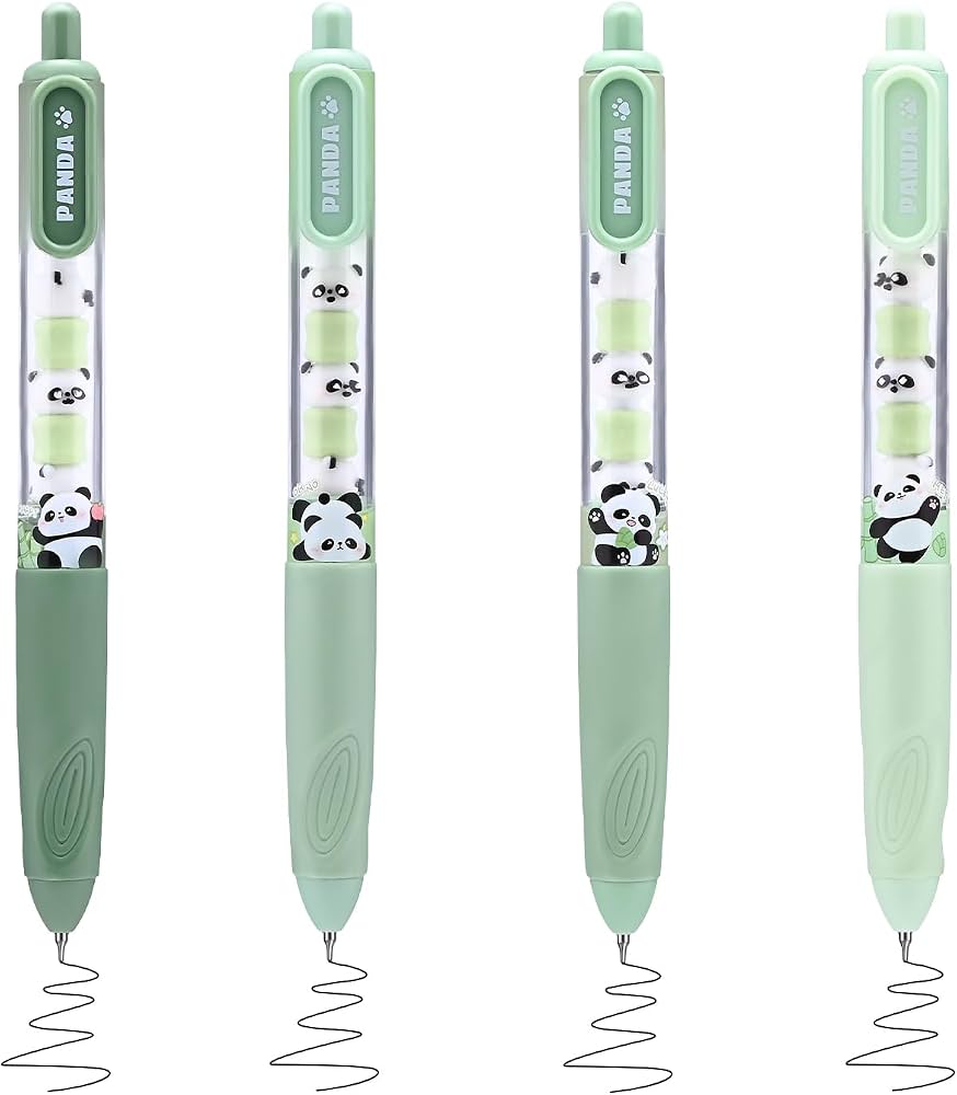 Matcha Panda Gel Pen | 4 Green Shades 🐼💚