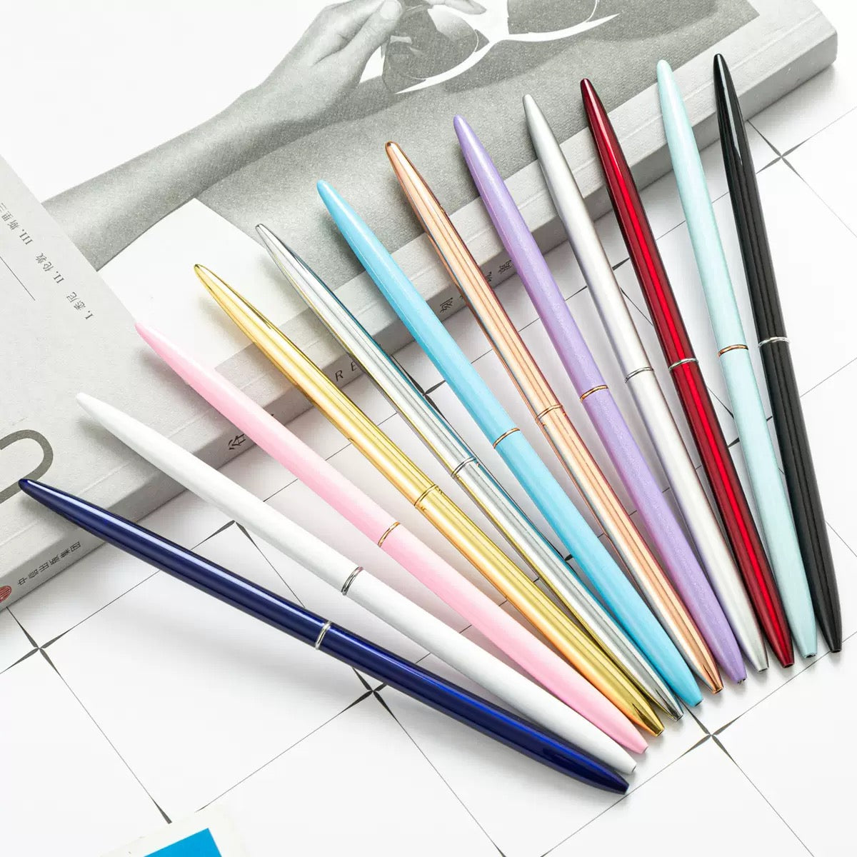 Minimal Metal Ballpoint Pens – Smooth & Aesthetic Writing